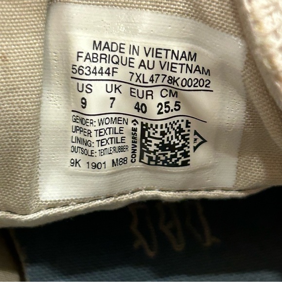 Converse All Star Madison Ox Papyrus (Tan/Khaki) Low Sneakers Womens Size 9 - Picture 9 of 9